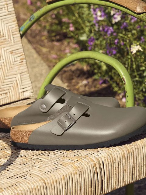 Birkenstock klapki skórzane Boston
