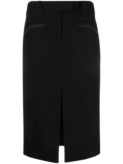 TOM FORD front-slit midi skirt - Black - zdjęcie produktu nr 1