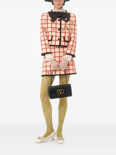 Valentino Garavani grid pattern embellished jacket - Neutrals - zdjęcie produktu nr 2