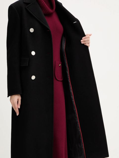 MAX&Co. płaszcz z dodatkiem wełny kolor czarny 2526016034200