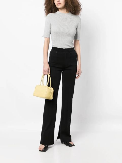 3.1 Phillip Lim lurex ribbed short-sleeve top - Grey - zdjęcie produktu nr 2