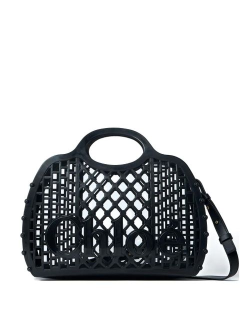 Chloé Cage logo-detail tote bag - Black
