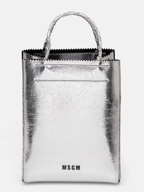MSGM torebka kolor srebrny 3741MDZ11.789