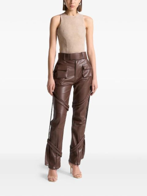 Manière De Voir Adele racer-neck bodysuit - Neutrals - zdjęcie produktu nr 2