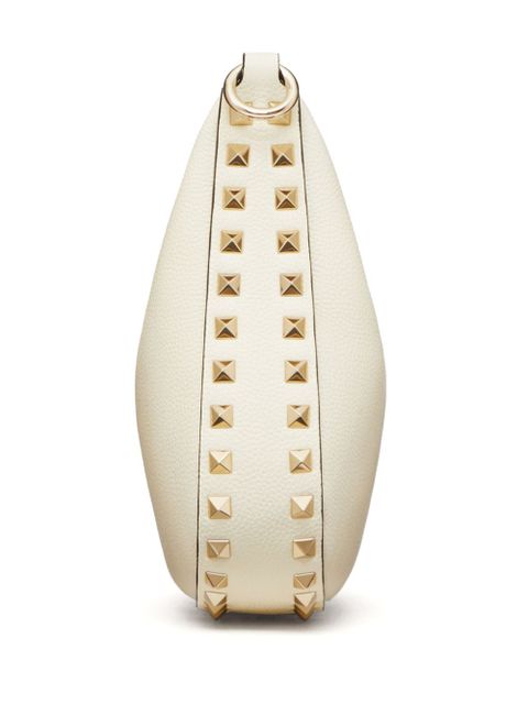 Valentino Garavani small Rockstud Hobo bag - White