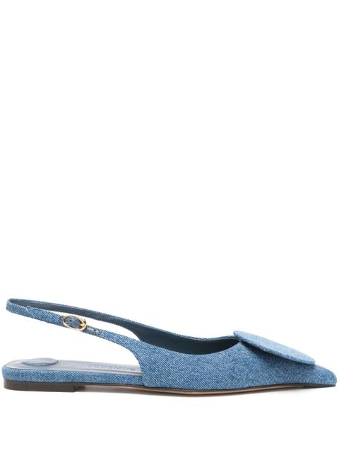 Jacquemus Les Slingback Duelo Plates ballerina shoes - Blue - zdjęcie produktu nr 1