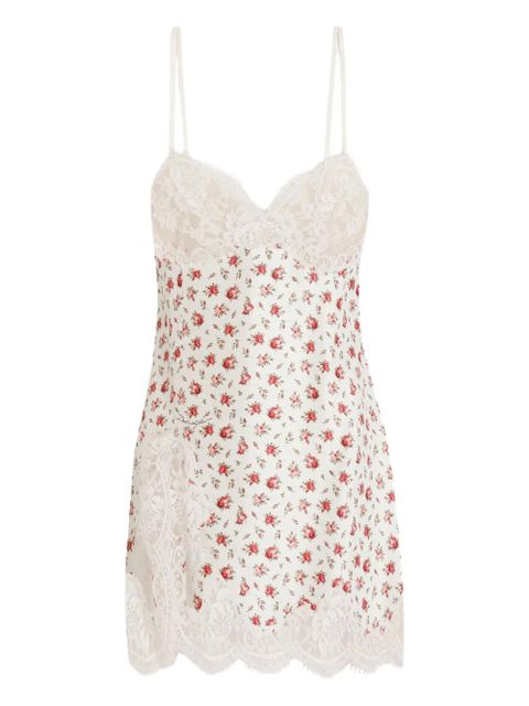 Dolce & Gabbana floral lace mini dress - White - zdjęcie produktu nr 1