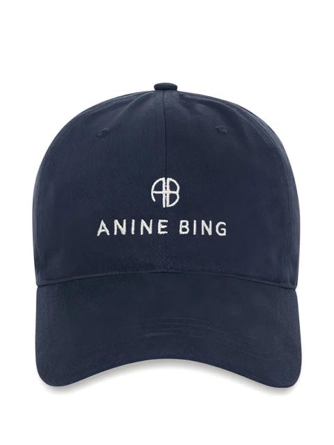 ANINE BING Jeremy logo cap - Blue - zdjęcie produktu nr 1