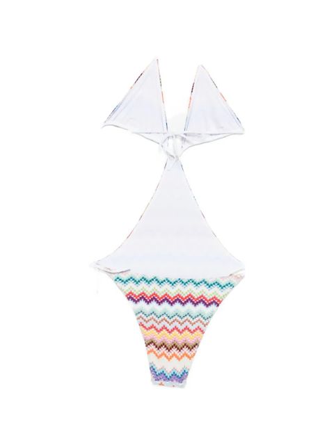 Missoni zig-zag pattern swimsuit - White - zdjęcie produktu nr 2