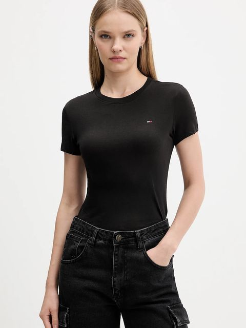 Tommy Jeans t-shirt bawełniany 3-pack damski kolor różowy DW0DW22175