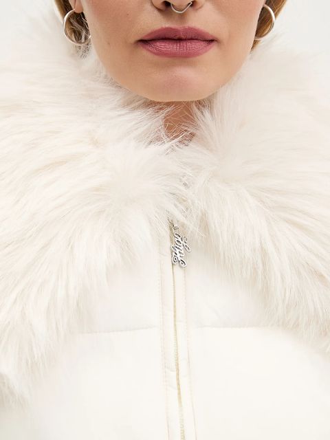 Hugo Blue kurtka kolor beżowy zimowa 50548005