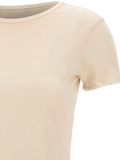 Blumarine crystal-logo T-shirt - Pink