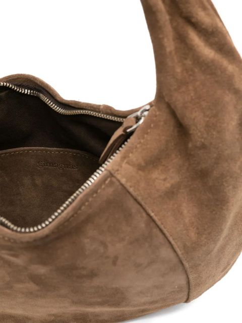 Gimaguas Paula suede shoulder bag - Brown