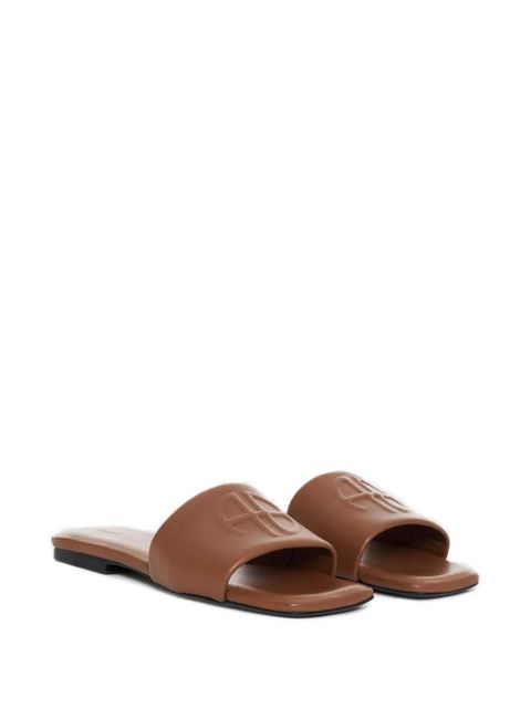 ANINE BING leather slides - Brown - zdjęcie produktu nr 2