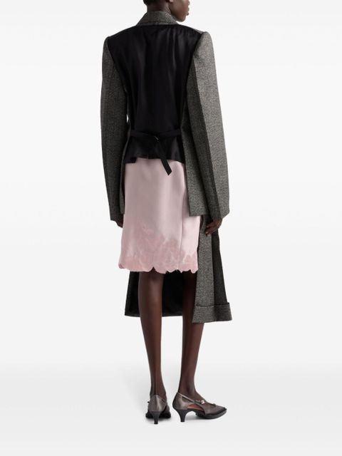 Prada mouliné-wool midi skirt - Black - zdjęcie produktu nr 2