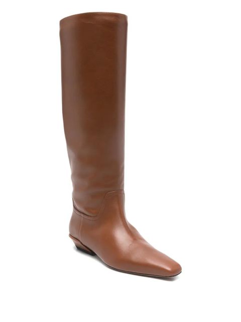 Paris Texas Bettina square-toe boots - Brown