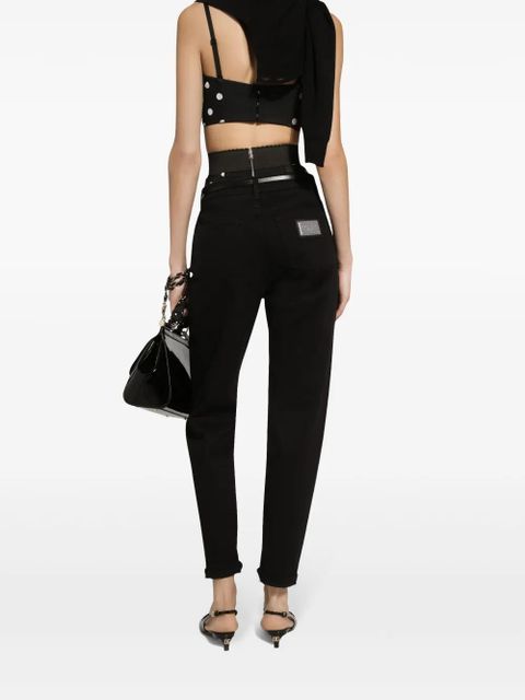 Dolce & Gabbana low-rise boyfriend jeans - Black
