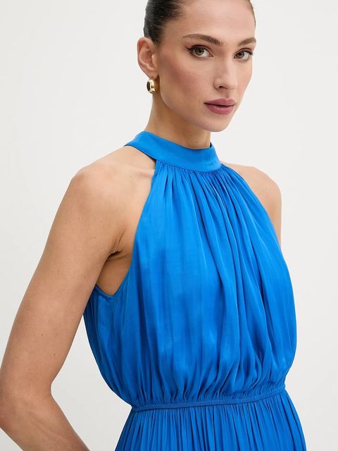 Morgan sukienka kolor niebieski maxi rozkloszowana RAMAGE