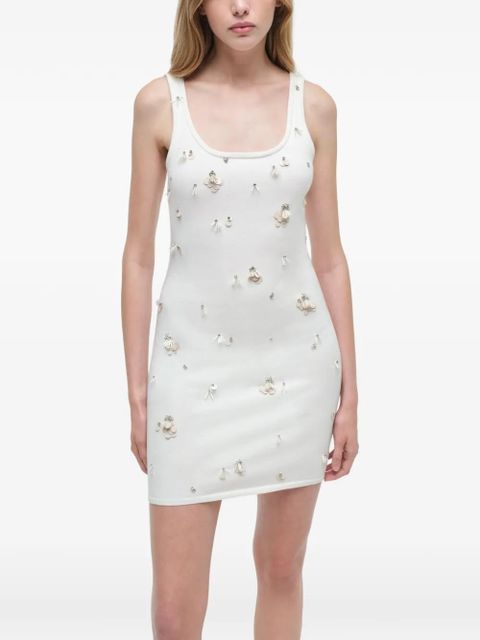Simkhai Rue embellished mini dress - White