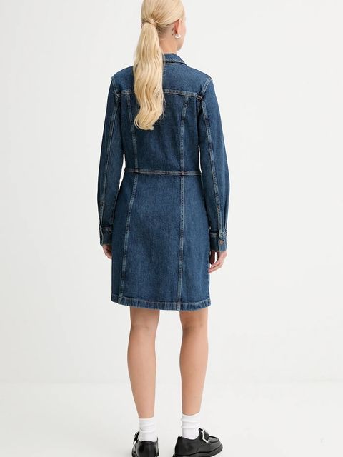 Levi's sukienka kolor niebieski mini rozkloszowana A7592