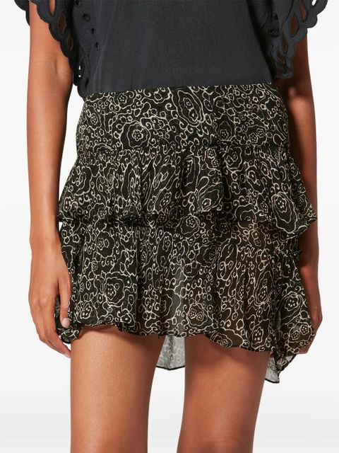 MARANT ÉTOILE Lolita ruffled skirt - Black - zdjęcie produktu nr 2