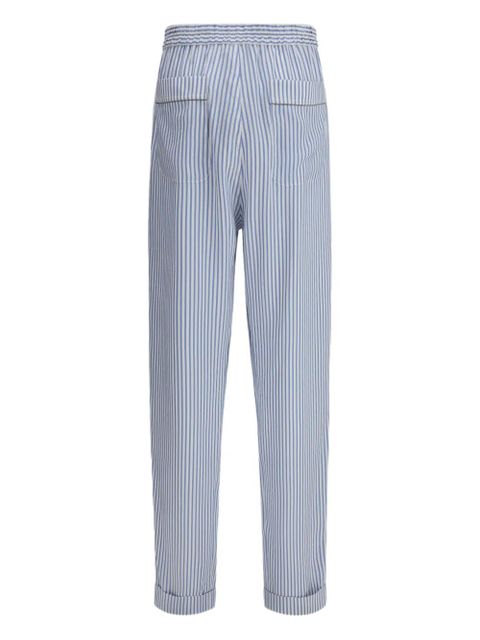 TOM FORD striped silk trousers - Blue