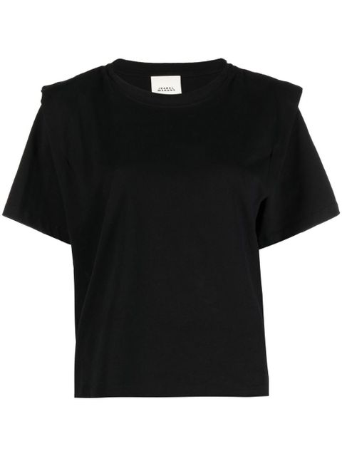 ISABEL MARANT Zelitos organic-cotton T-shirt - Black - zdjęcie produktu nr 1