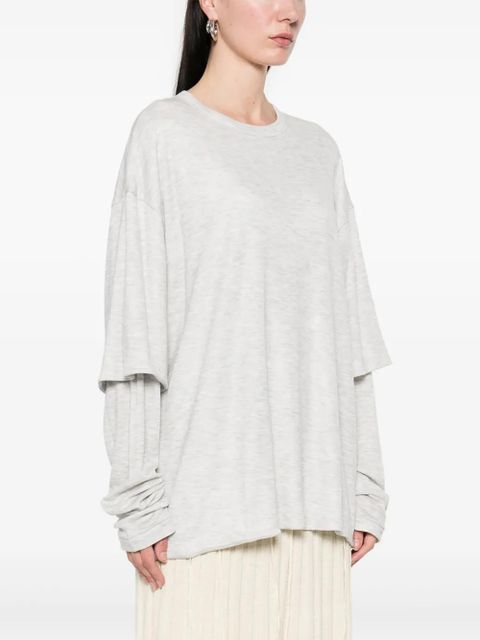 Aya Muse layered T-shirt - Grey - zdjęcie produktu nr 2