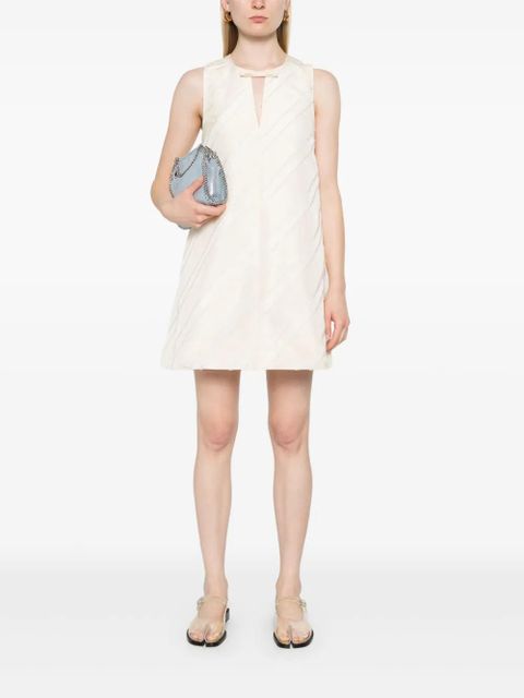 GANNI stripe mini dress - Neutrals - zdjęcie produktu nr 2