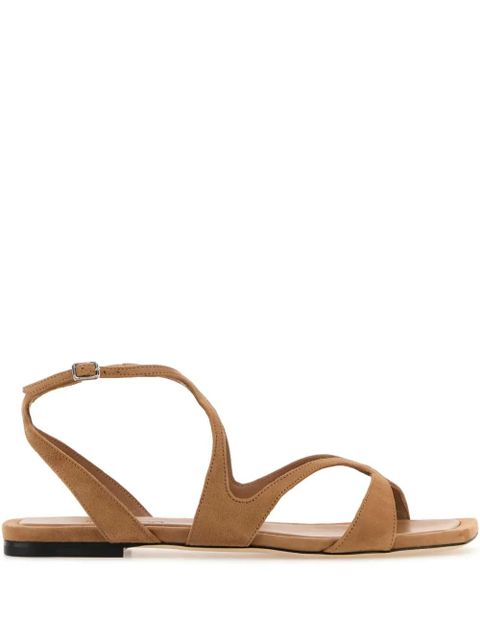 Jimmy Choo buckle-fastening suede sandals - Brown - zdjęcie produktu nr 1