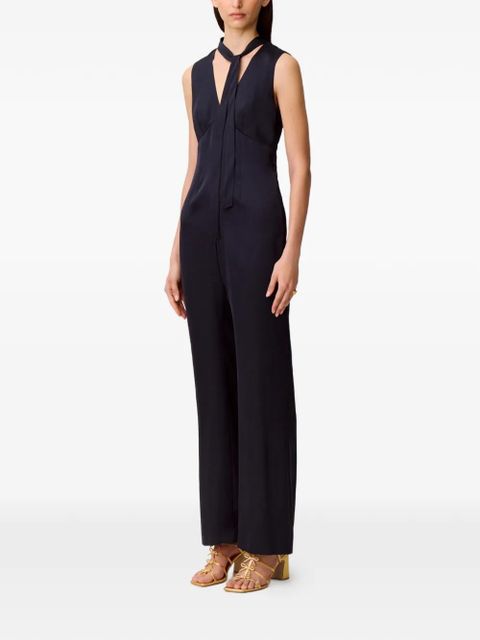 Claudie Pierlot tie neck jumpsuit - Blue