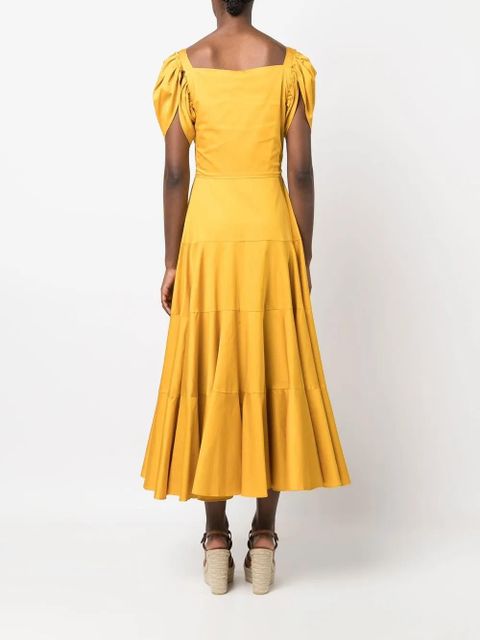 Cult Gaia cut-out midi dress - Yellow