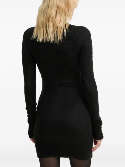 MM6 Maison Margiela Numbers-motif mini dress - Black