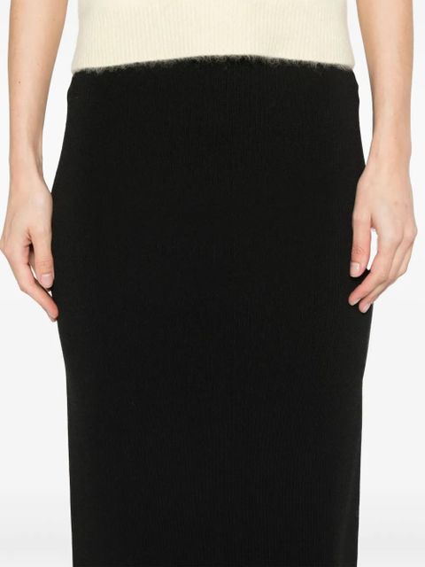 Max Mara ribbed midi skirt - Black