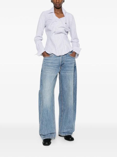 Vivienne Westwood Drunken striped layered shirt - White - zdjęcie produktu nr 2