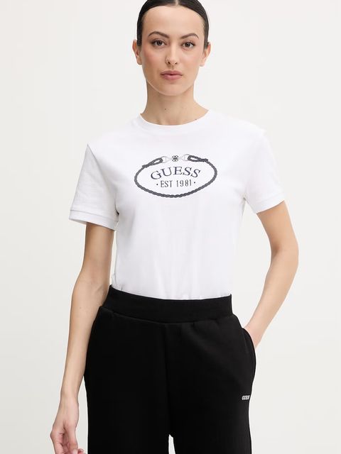Guess t-shirt bawełniany ROSALBA