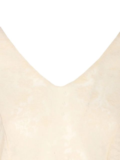 PINKO Michetti lace V-neck top - Neutrals