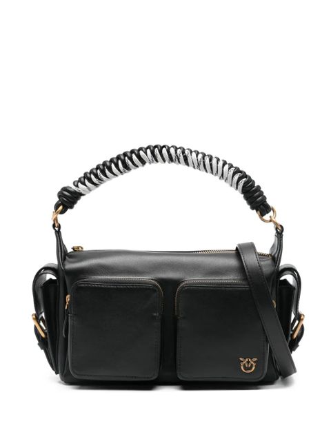 PINKO braided-handle pocket tote bag - Black - zdjęcie produktu nr 1