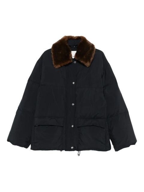 Nanushka faux-fur collar padded jacket - Black - zdjęcie produktu nr 1