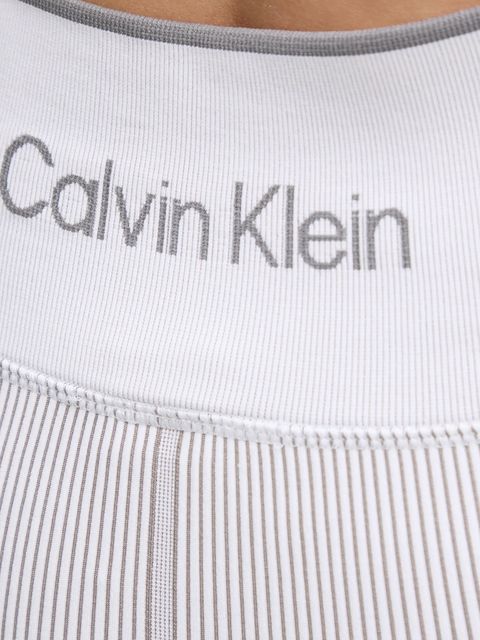 Calvin Klein Performance legginsy treningowe kolor biały gładkie 00GWS4L643