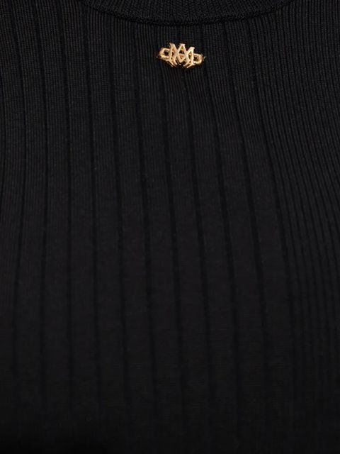 AMIRI logo-plaque tank top - Black