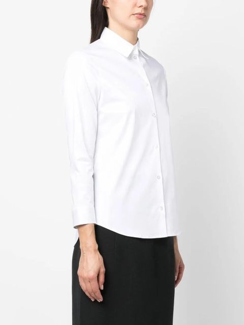 The Row crop-sleeve shirt - White
