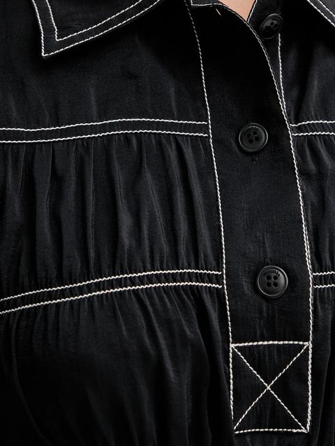 Nanushka sukienka kolor czarny mini prosta NW25PFDR09999