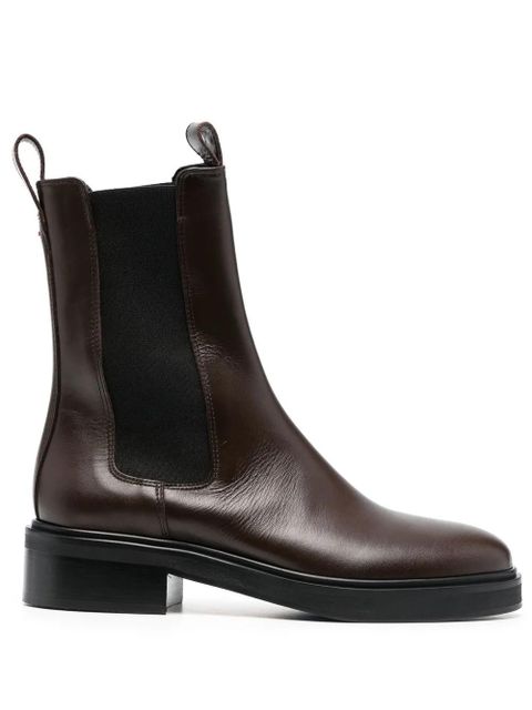 Aeyde 40mm leather boots - Brown - zdjęcie produktu nr 1