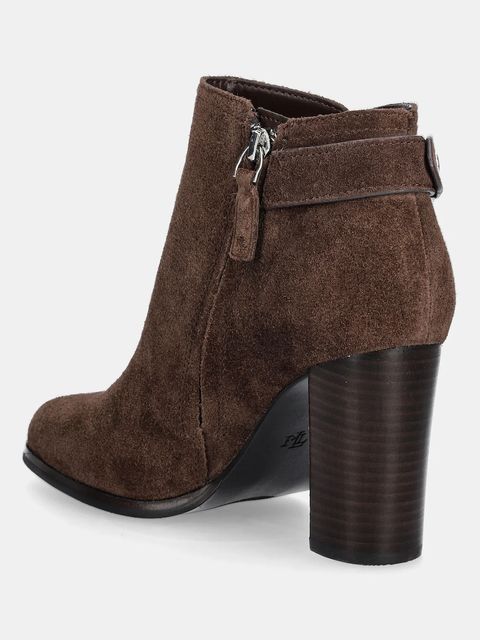 Lauren Ralph Lauren botki zamszowe Tasha Bt Hl kolor brązowy na słupku 802980068002