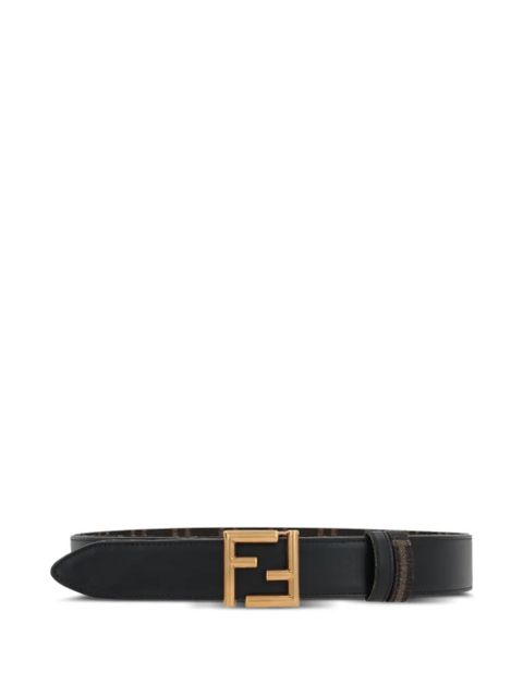 FENDI FF-logo leather belt - Black - zdjęcie produktu nr 1