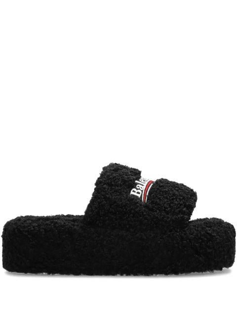 Balenciaga logo-embroidered platform sandals - 1096 - zdjęcie produktu nr 1