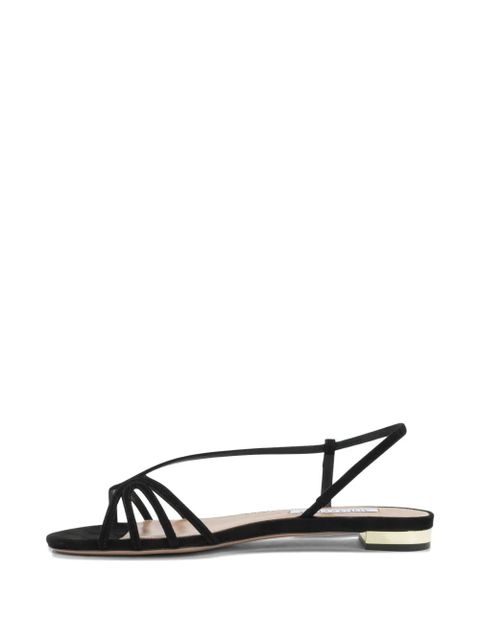 Aquazzura Talk To Me strappy suede sandals - Black