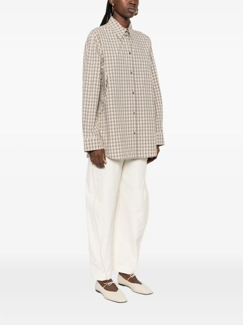 Nanushka plaid-detail shirt - Neutrals