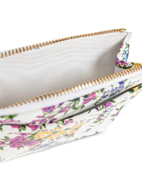 Dolce & Gabbana floral-print wallet - White